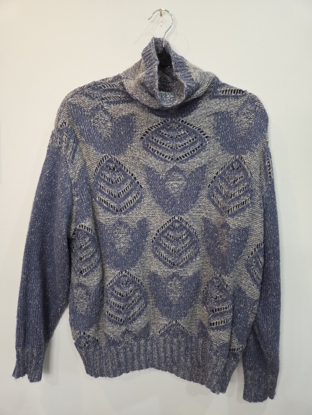 Anthro Folk by hanselfrom basel Tulip Knit Mock Neck Sweater Sz Petite Medium